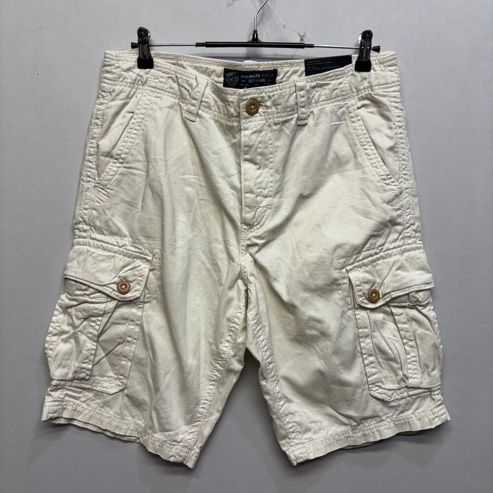 NWT American Eagle Men Size 33 Longer Length Cargo Utility Shorts D113 -1